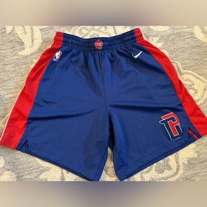 Detroit Pistons Nike Blue 2020/21 Swingman Performance Shorts - Icon Edition